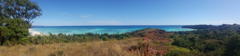 Fototapeta na wymiar Madagascar Panorama 360 Nosy Be - Beach & Nature