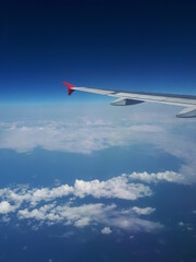 Obraz premium view from airplane window