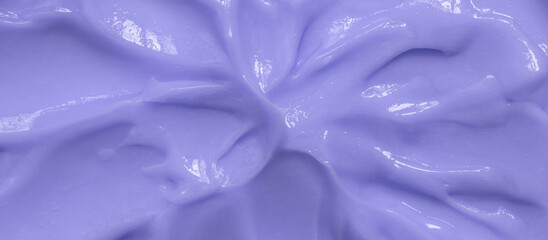 Texture cream color of the year 2022 Very Peri. Pantone color 2022. Banner. Beautiful abstract violet background.