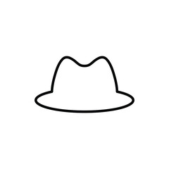 hat icon vector gentelment sign