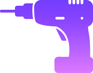 Drill Machine Glyph Gradient