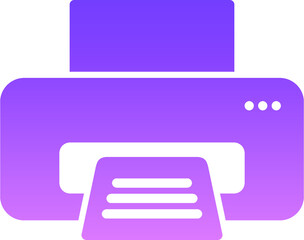 Printer Glyph Gradient