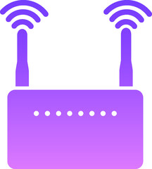 Wifi Router Glyph Gradient