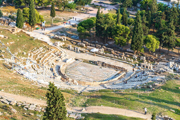 Acropolis of Athens ruins Dionysos Theatre Greeces capital Athens Greece.