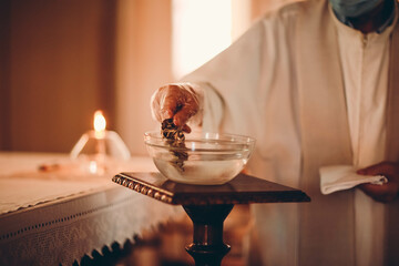 person with a glass of wine