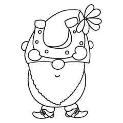 Gnome ST Patrick day outline design-SVG illustration for web, wedsite, application, presentation, Graphics design, branding, etc.