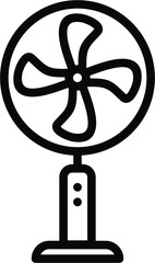 Electric Fan Line Icon