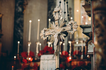 candles in the church