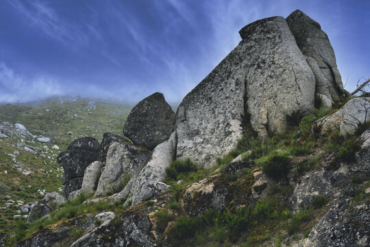 Old Man’s head rock formation, Serra da Estrela, Portugal