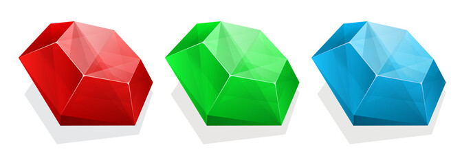 Gems. Vector illustration