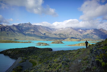 lake in the mountains, Perito Moreno 