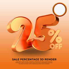 3d element 25 percentage gold sale discount