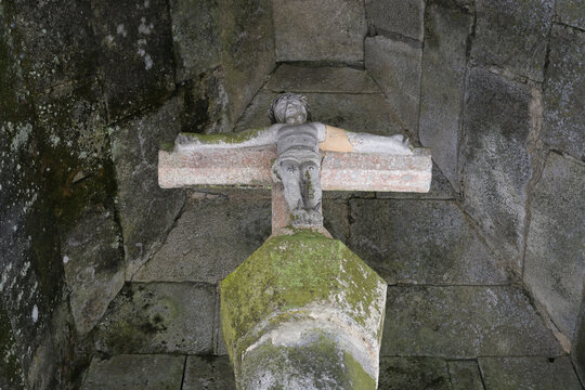Our Lord of Good Death Cross, Statue of Christ on the Cross, Trancoso, Serra da Estrela, Portugal