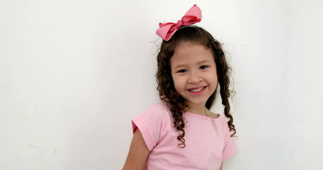 Small little girl child dancing