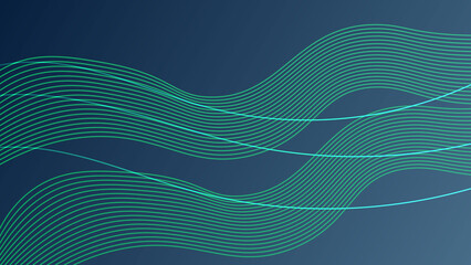 Abstract blue wave background and Abstract blue lines background - vector. Beautiful blue abstract background. Aqua neutral backdrop for presentation design. Cyan base for website, print.