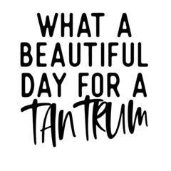 what a beautiful day for a tantrum inspirational quotes, motivational positive quotes, silhouette arts lettering design