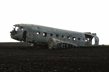 Fototapeta premium Crash d'avion en islande