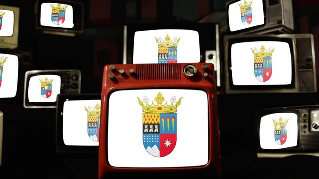 Flag of &Ntilde;uble Region, Chile, and Vintage Televisions.