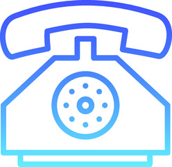 Telephone Set Line Gradient