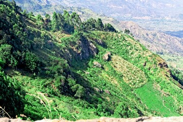 Part of an escarpment and valley in the great rift valley