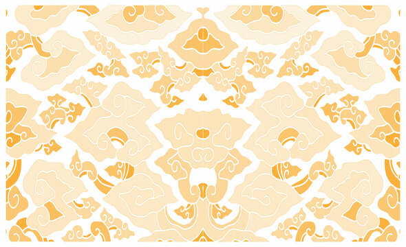 traditional batik indonesian illustration vector design seamless modern floral patchwork style fashion wallpaper background