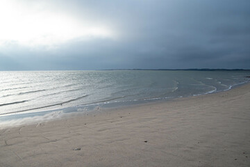 Strand am Lister Ellenbogen im Winter Insel Sylt