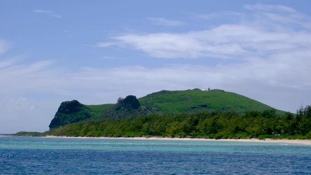 View of the Flat island in Mauritius