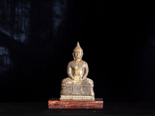 Buddha statue made by embossing on sheet metal 