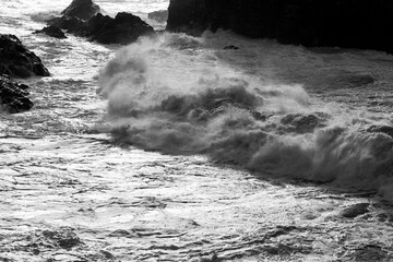 Vagues, Belle &icirc;le en mer