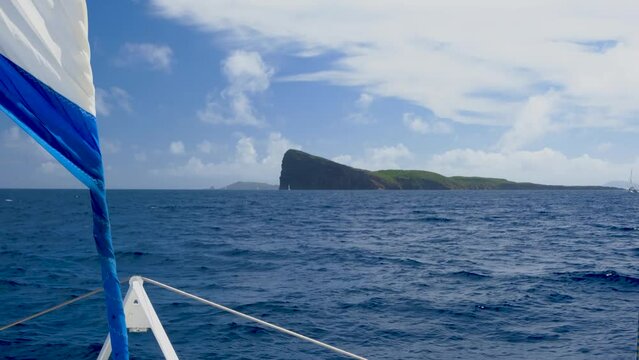 Sailing in indian ocean near Mauritius