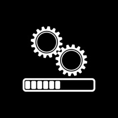 Update icon isolated on dark background