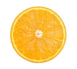 Orange slice isolated on white background