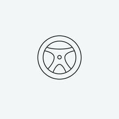 Steering vector icon illustration sign