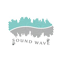 Sound waves vector illustration