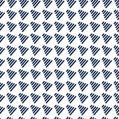 Blue lines on white seamless pattern
