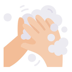 Wash your hand soap cleaning flat icon. Can be used for digital product, presentation, print design and more.