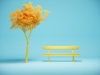Tree and bench