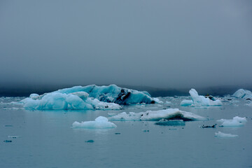 Der Gletschersee Jökulsarlon im Süden Islands