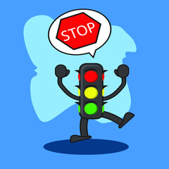 cute traffic characters suitable for children