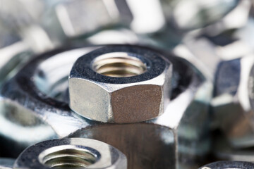 metal steel nuts for installation work