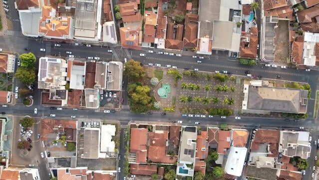 higher view of the city monte carmelo minas gerais