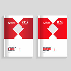 Creative corporate book cover design template