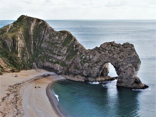 beach and rocks in Dorset