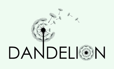 Dandelion Flower Logo Icon Design Template. Elegant, Flower, Florist, Modern, Vector Illustration