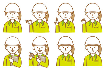 人 シャツ 長袖 襟 ヘルメット 帽子 AI 素材 イラスト ベクター