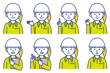 人 シャツ 長袖 襟 ヘルメット 帽子 AI 素材 イラスト ベクター