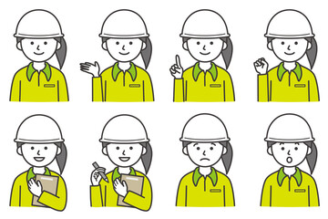 人 シャツ 長袖 襟 ヘルメット 帽子 AI 素材 イラスト ベクター