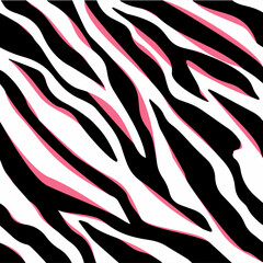 Seamless vector zebra texture illustration
