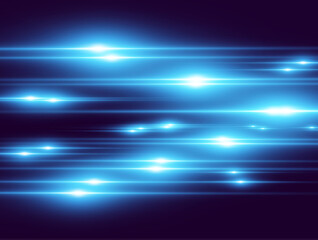Light blue vector special effect. Glowing beautiful bright lines on a dark background.