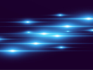 Light blue vector special effect. Glowing beautiful bright lines on a dark background.